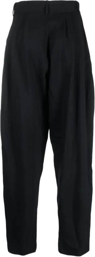 QUIRA Broek met geplooid detail Zwart
