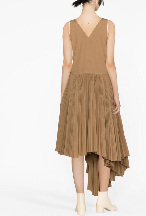 QUIRA Mouwloze jurk Beige