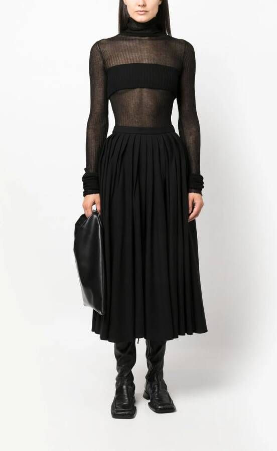 QUIRA Top met hoge hals Zwart
