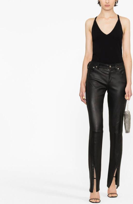 Quire Tanktop met U-hals Zwart