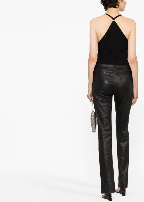 Quire Tanktop met U-hals Zwart