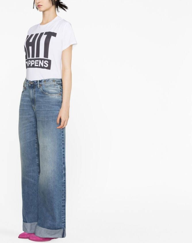 R13 Baggy jeans Blauw
