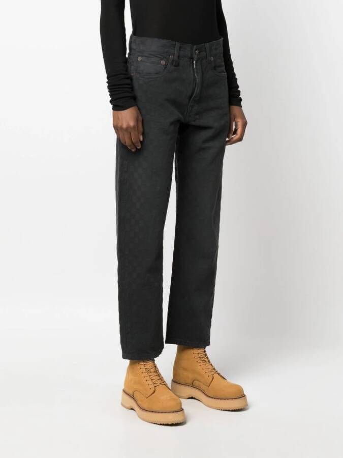 R13 Straight jeans Zwart