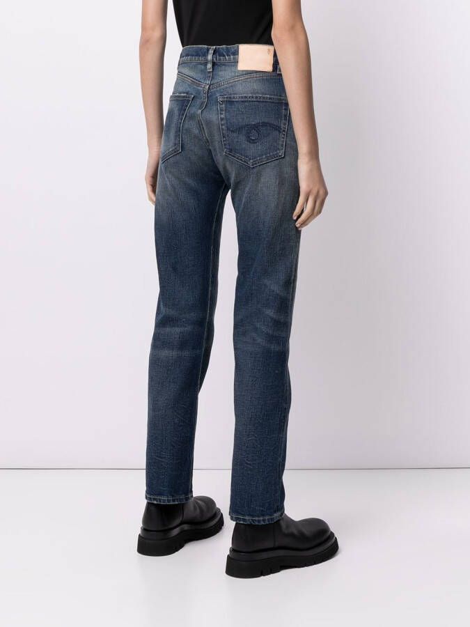 R13 Straight jeans Blauw