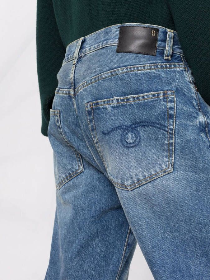 R13 Straight jeans Blauw