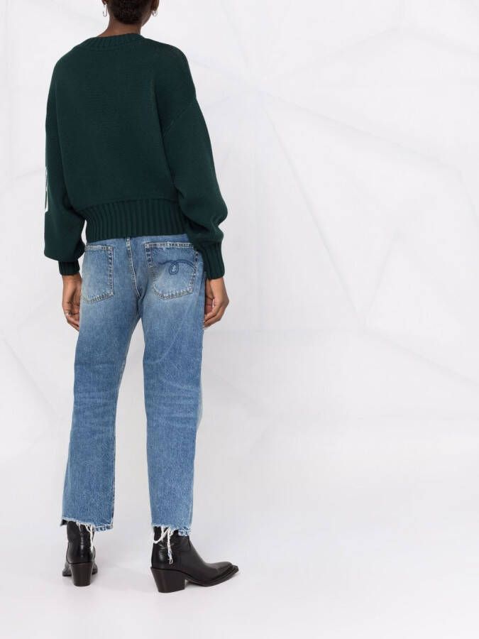 R13 Straight jeans Blauw