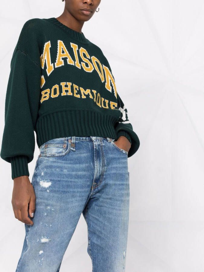 R13 Straight jeans Blauw