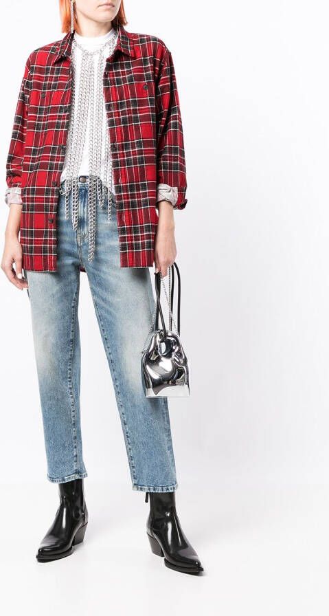R13 Straight jeans Blauw