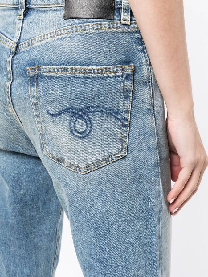 R13 Straight jeans Blauw