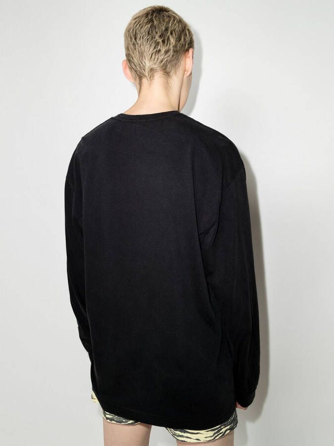 R13 Sweater met tekst Zwart