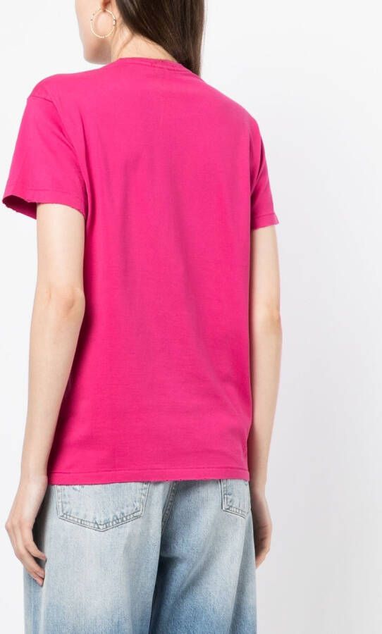 R13 T-shirt met tekst Roze