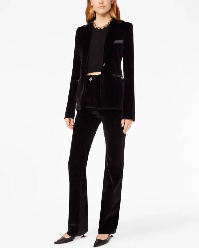 Rabanne Blazer met enkele rij knopen Zwart