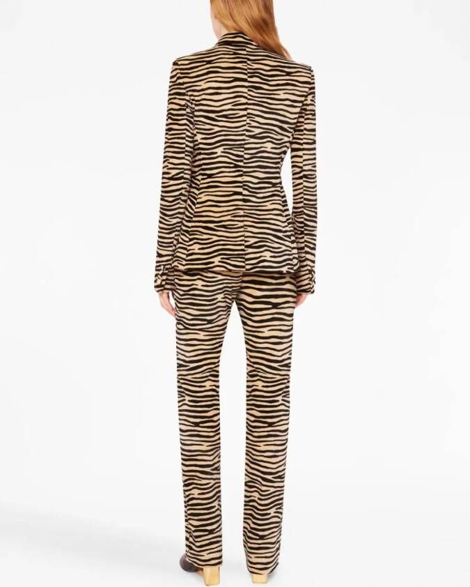 Rabanne Blazer met tijgerprint Beige