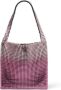Rabanne Pixel metallic shopper Roze - Thumbnail 4