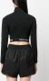 Rabanne T-shirt met logoband Zwart - Thumbnail 4