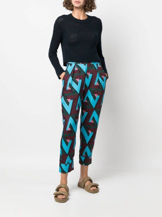 Rachel Comey Broek met abstracte print Blauw