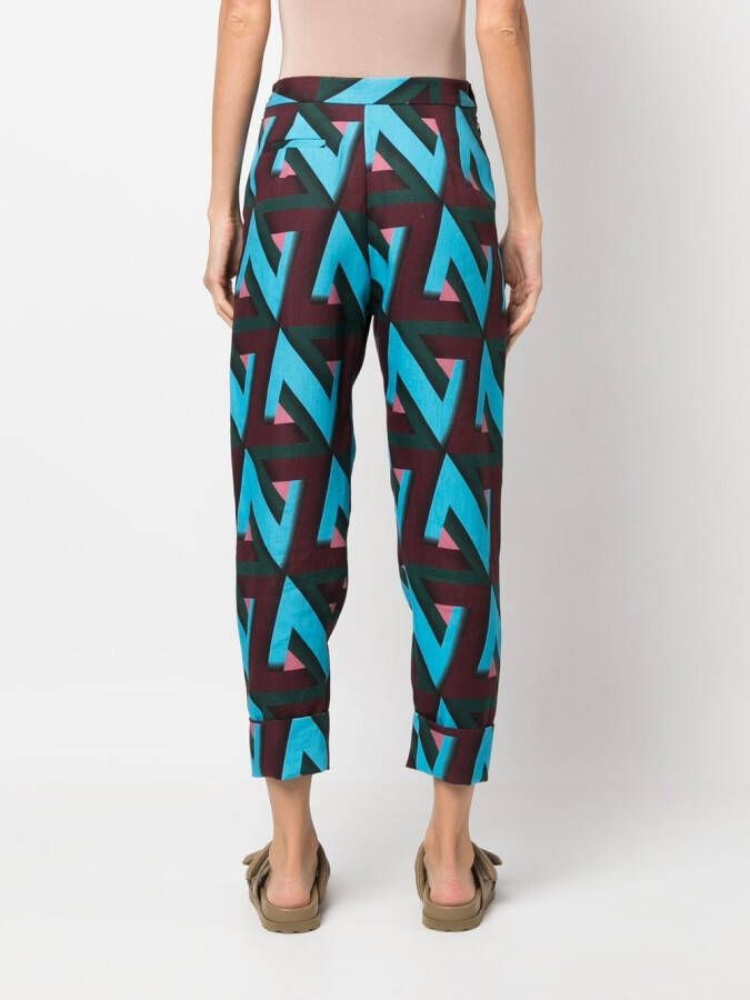 Rachel Comey Broek met abstracte print Blauw