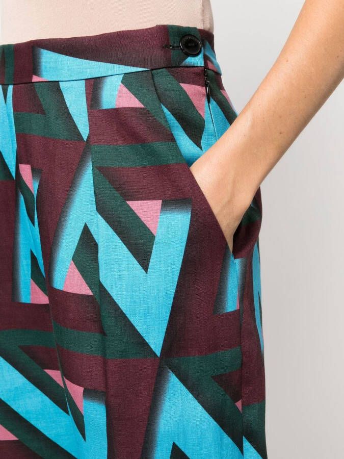 Rachel Comey Broek met abstracte print Blauw