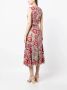 Rachel Gilbert Jurk met geborduurde bloemen Rood - Thumbnail 4