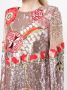 Rachel Gilbert Midi-jurk met geborduurde bloemen Rood - Thumbnail 5