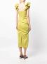 Rachel Gilbert Midi-jurk met ruches Groen - Thumbnail 4