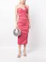 Rachel Gilbert Midi-jurk met ruches Roze - Thumbnail 2