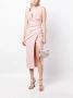 Rachel Gilbert Midi-jurk met ruches Roze - Thumbnail 2