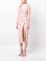 Rachel Gilbert Midi-jurk met ruches Roze - Thumbnail 3