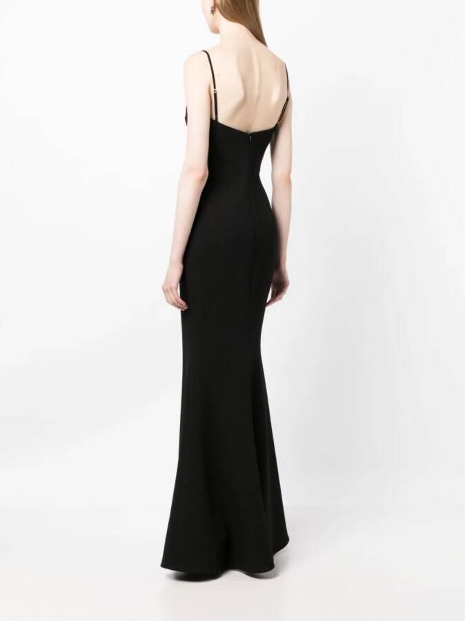 Rachel Gilbert Midi-jurk met sweetheart hals Zwart
