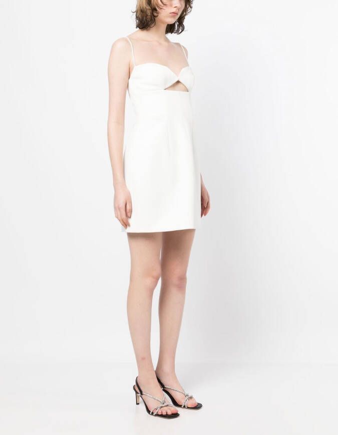 Rachel Gilbert Midi-jurk met uitgesneden detail Wit