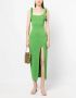 Rachel Gilbert Midi-jurk met vierkante hals Groen - Thumbnail 2