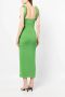 Rachel Gilbert Midi-jurk met vierkante hals Groen - Thumbnail 4