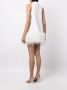 Rachel Gilbert Midi-jurk verfraaid met veren Wit - Thumbnail 4