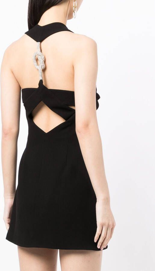 Rachel Gilbert Mini-jurk met kralen bandje Zwart