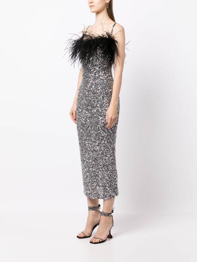 Rachel Gilbert Mini-jurk met pailletten Zilver