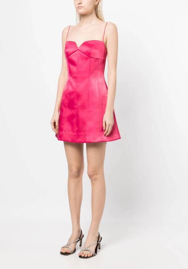 Rachel Gilbert Mini-jurk met spagettibandjes Roze