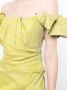 Rachel Gilbert Off-shoulder jurk Groen - Thumbnail 5