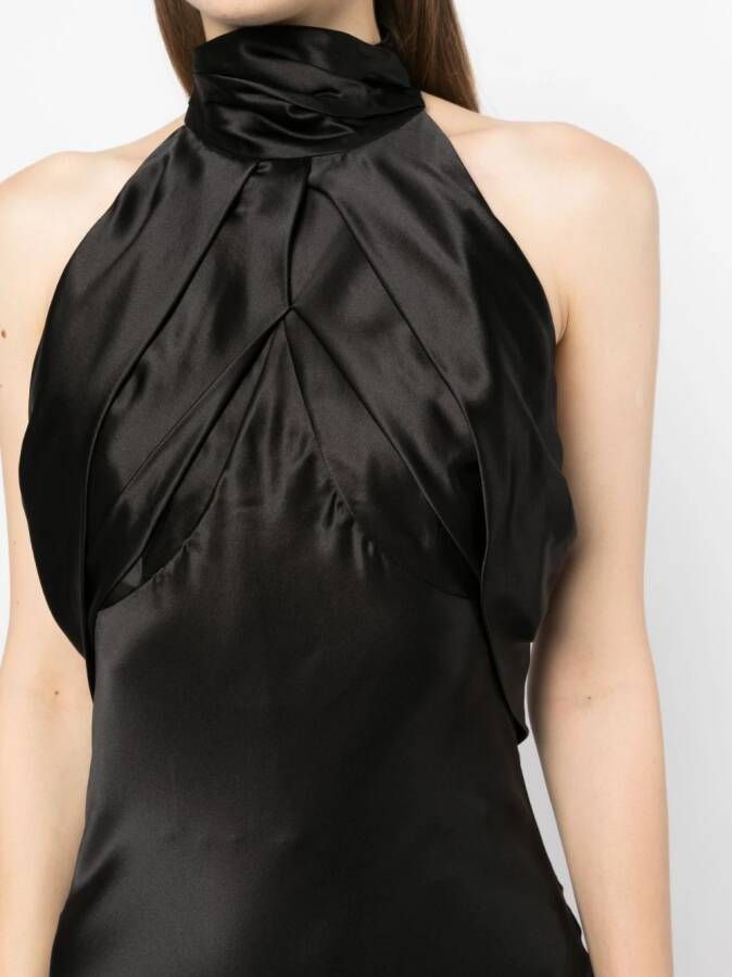 Rachel Gilbert Zijden jurk Zwart