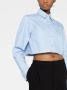 Raf Simons Cropped blouse Blauw - Thumbnail 5