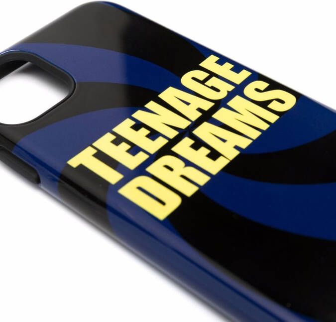 Raf Simons iPhone 11 hoesje met print Zwart