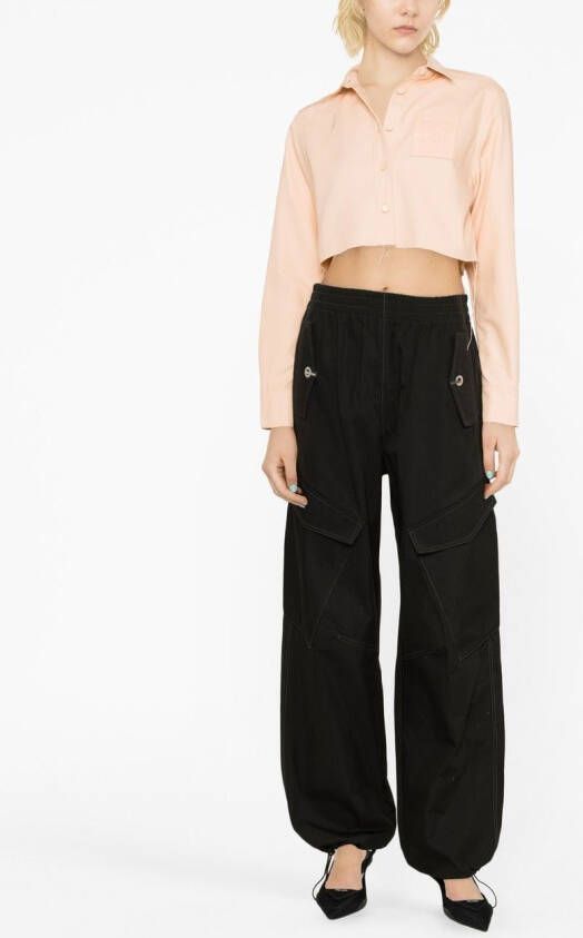 Raf Simons Jack met logopatch Roze