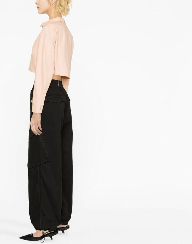 Raf Simons Jack met logopatch Roze