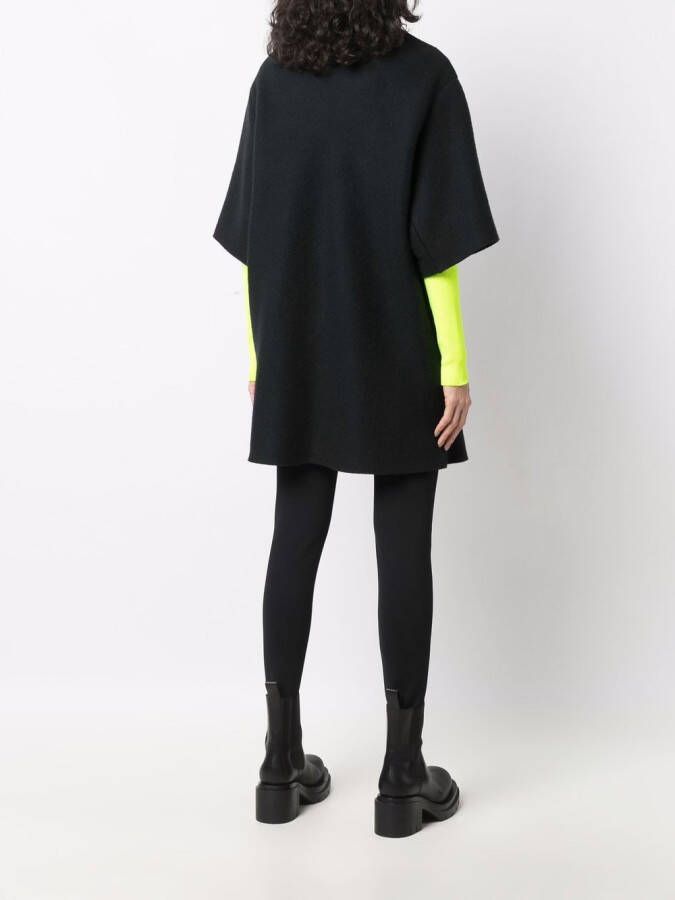 Raf Simons Jurk met geborduurd logo Zwart