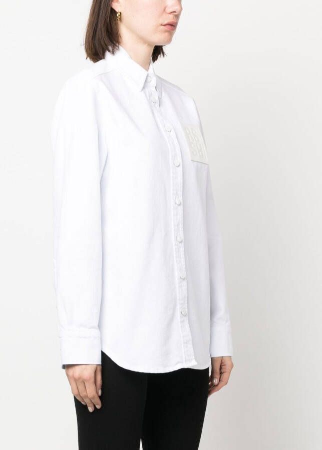 Raf Simons Blouse met logopatch Wit