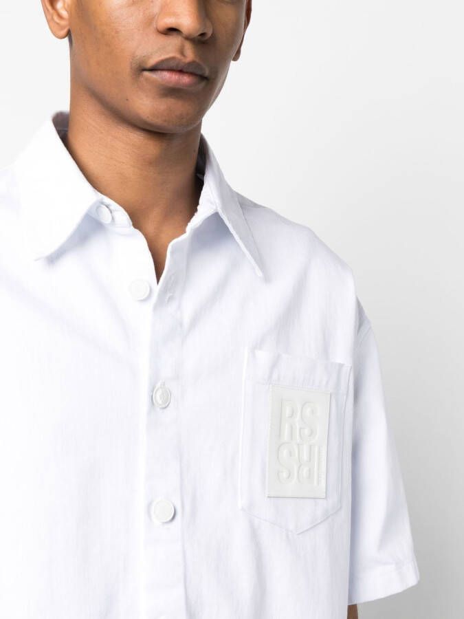 Raf Simons Overhemd met logopatch Wit