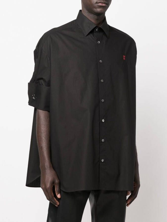 Raf Simons Overhemd met korte mouwen Zwart