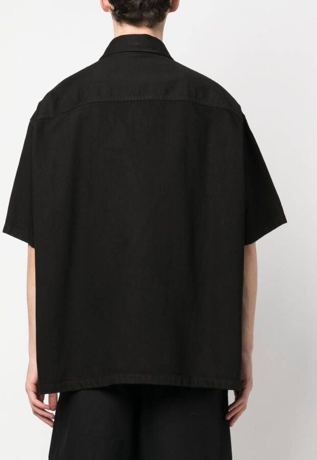 Raf Simons Overhemd met logopatch Zwart