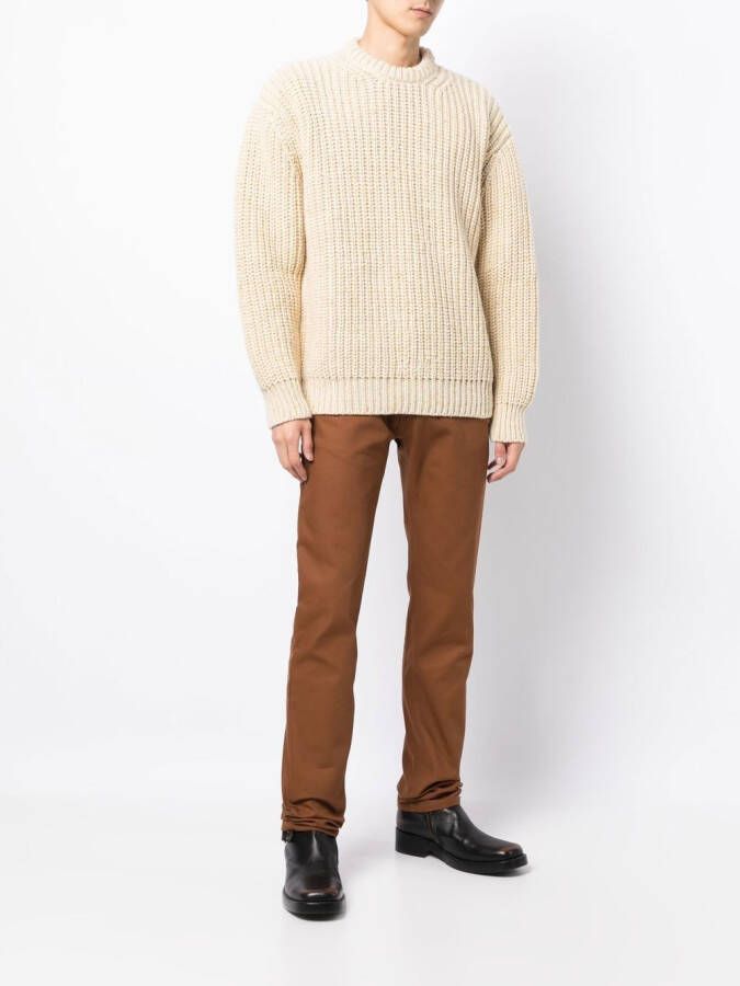 Raf Simons Slim-fit broek Bruin