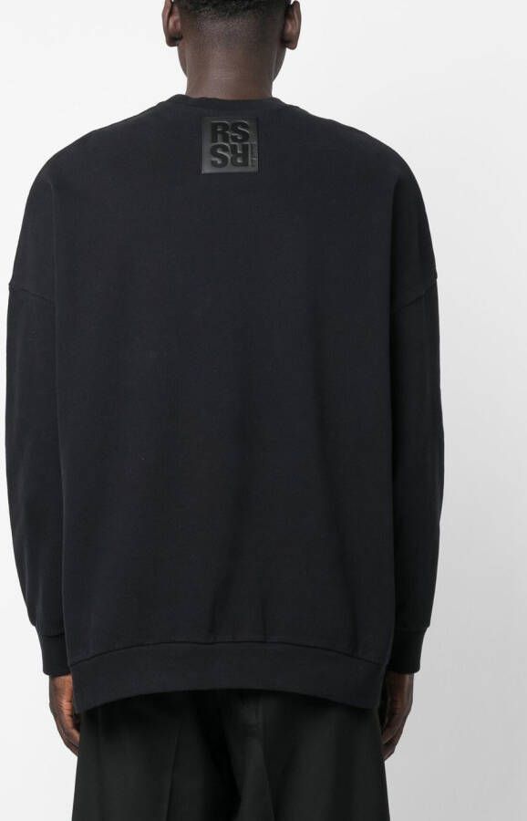 Raf Simons Sweater met logoprint Zwart