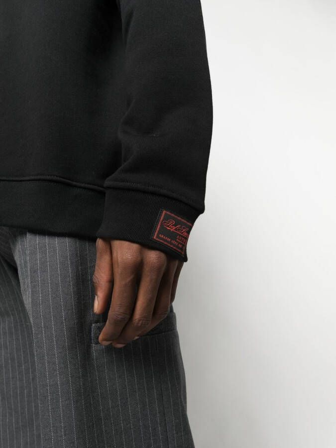 Raf Simons Sweater met tekst Zwart
